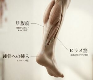 ふくらはぎの筋肉とアキレス腱
